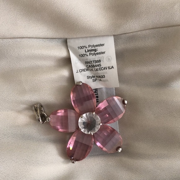 J.Crew Navy Blue and Cream Stripe Pleated Skirt Size 4 - Picture 8 of 10